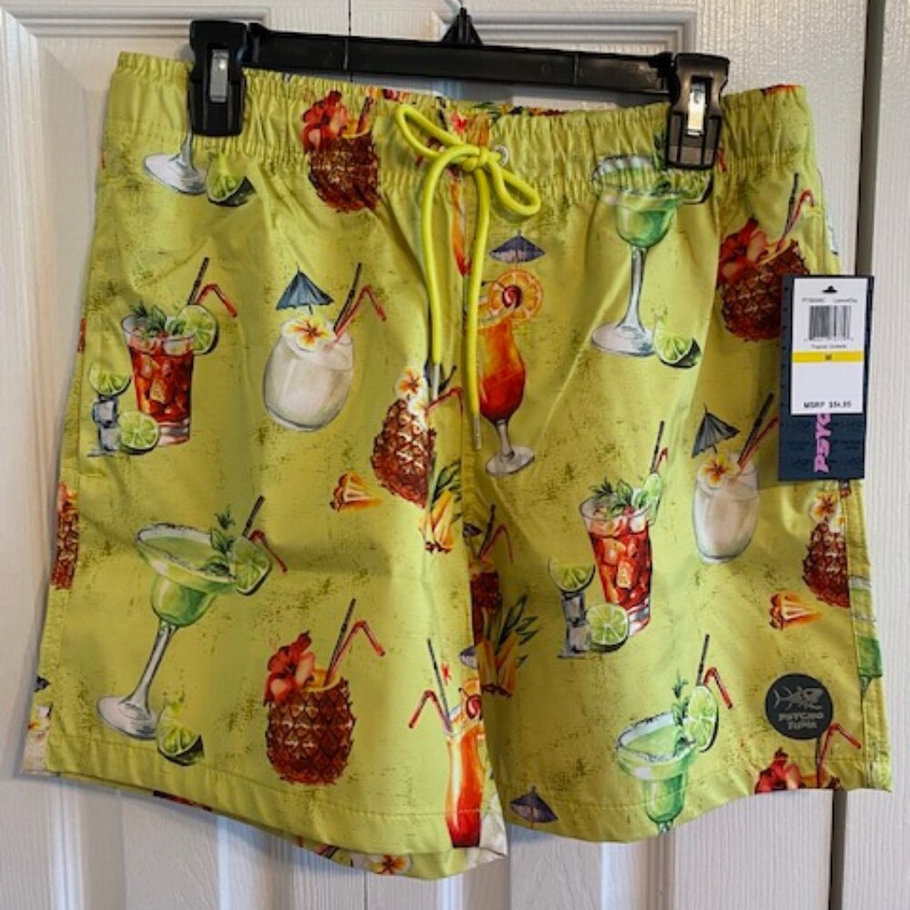 Psycho Tuna… Swim Trunks Board Pool Shorts - Medium